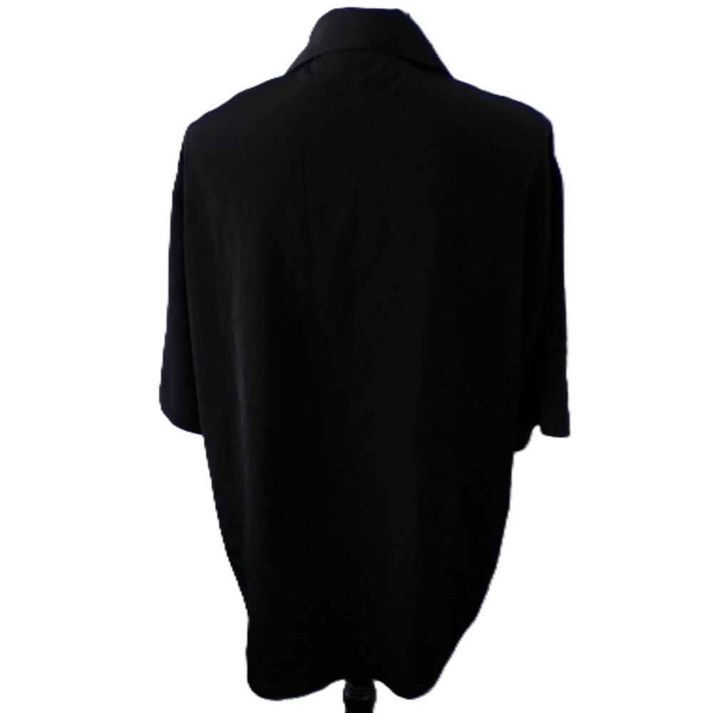 vtg 90's Jnco Shirt L Black Embroidered Barbwire Hip Hop Button Streetwear Nice - Picture 8 of 12